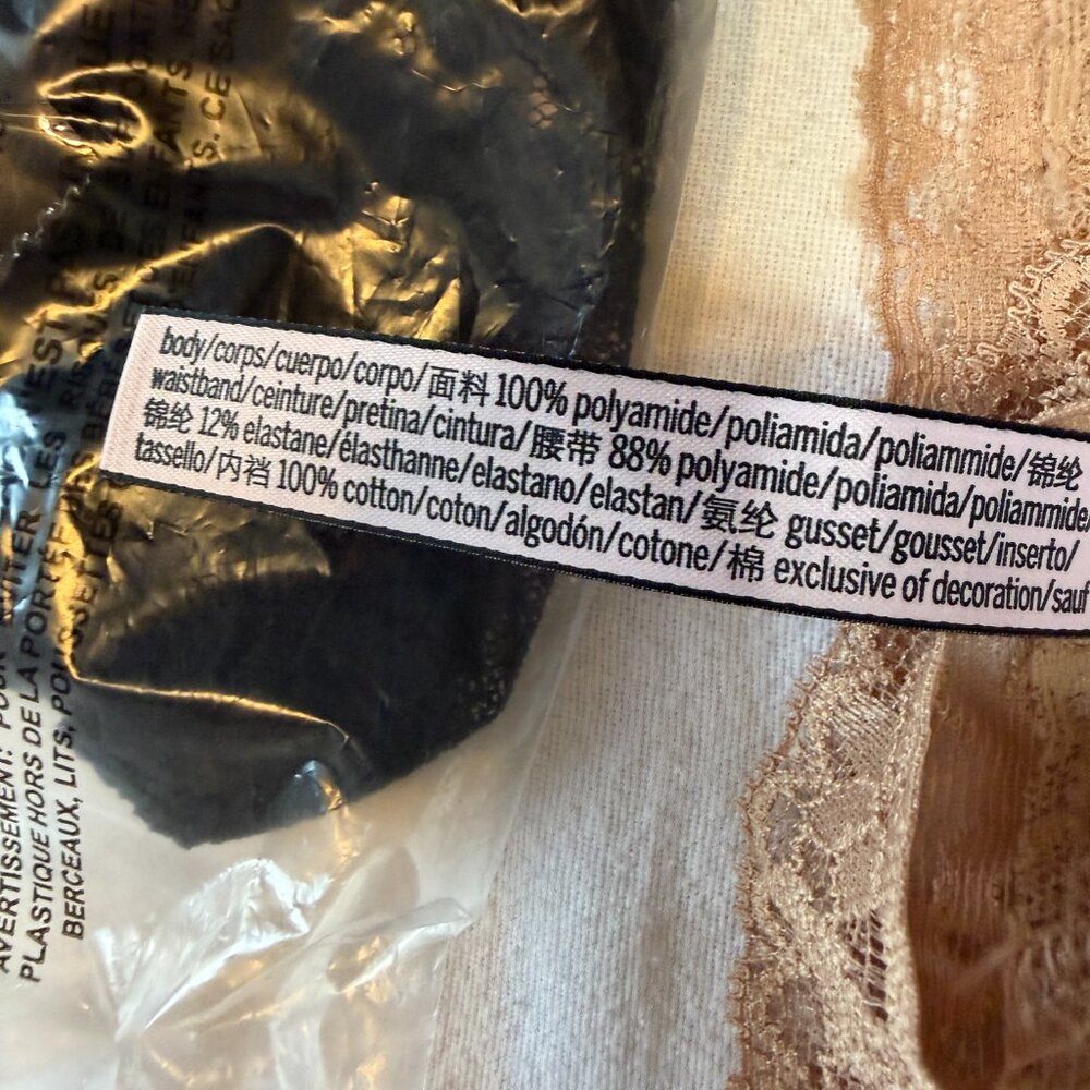 NWT Victoria's Secret Floral Lace V-String Panties Small 5 Piece - Picture 6 of 10